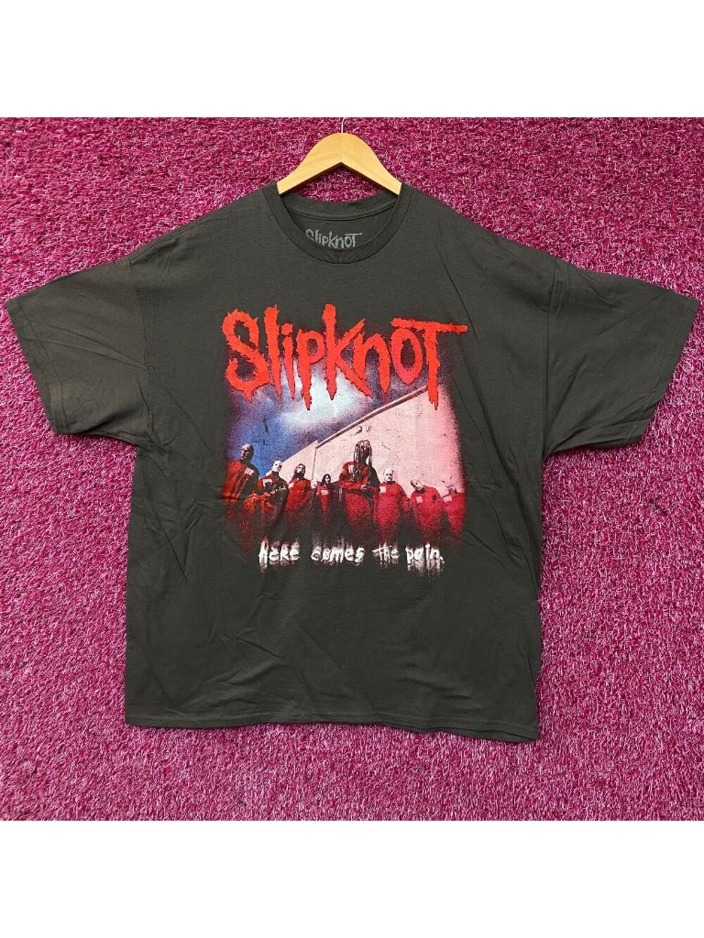 Slipknot Here Comes The Pain Tour 2024 Nu Metal Graphic T-Shirt 2XL